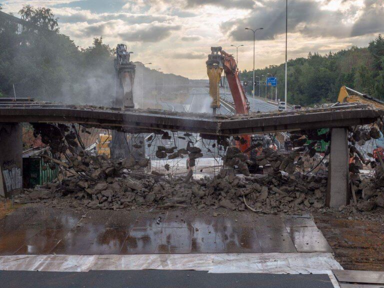 Foto’s sloop spoorbrug